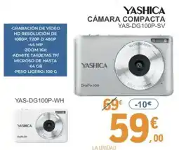 E.Leclerc YASHICA Cámara compacta yas-dg100p-sv oferta