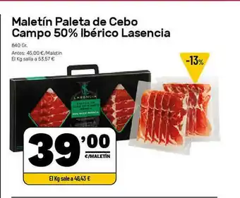 AhorraMas Maletín Paleta De Cebo Campo 50% Ibérico Lasencia oferta