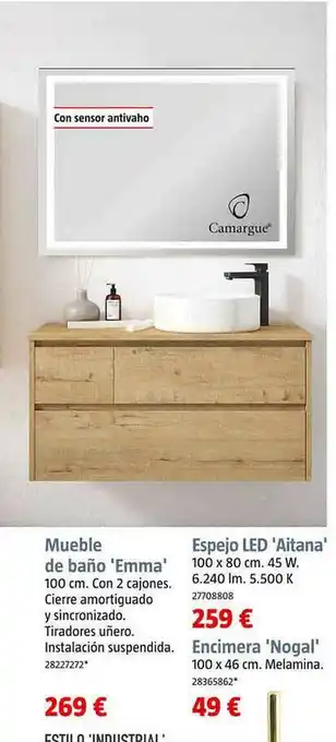 Bauhaus Mueble De Baño 'emma' oferta