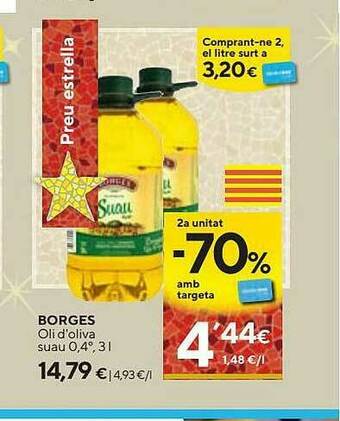 Caprabo Borges Oli D'oliva Suau 0.4° oferta
