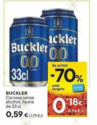 Caprabo Buckler Cervesa Sens Alcohol oferta