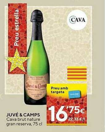 Caprabo Juvé & Camps Cava Brut Nature Gran Reserva oferta