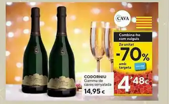 Caprabo Codorniu Gamma De Caves Senyalada oferta