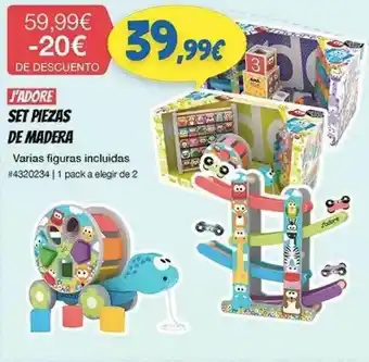 Costco J'adore Set Piezas De Madera oferta