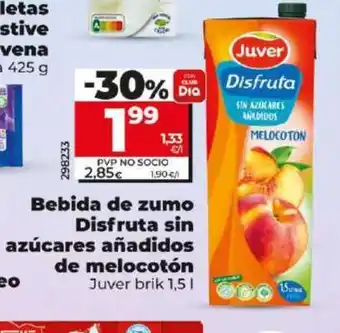 Dia Juver Disfruta sin azúcares añadidos de melocotón oferta