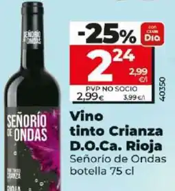 Dia Vino tinto crianza D.O.Ca. Rioja oferta