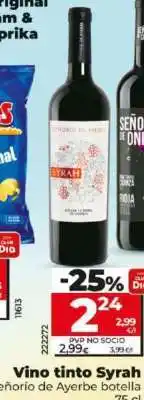 Dia Vino tinto Syrah oferta
