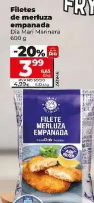 Dia Filetes de merluza empanada oferta
