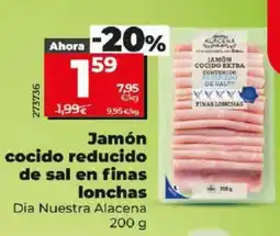 Dia Jamón cocido reducido de sal en finas lonchas oferta
