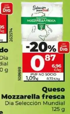 Dia Queso Mozzarella fresca oferta