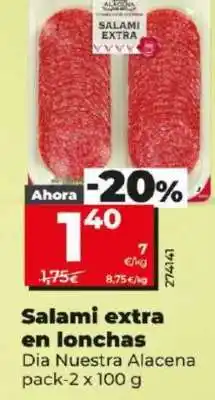 Dia Salami extra en lonchas oferta