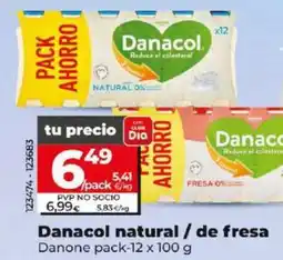 Dia Danacol natural / de fresa oferta