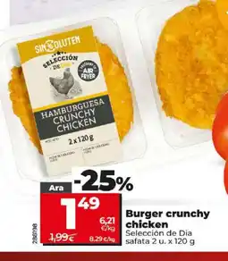 Maxi Dia Burger crunchy chicken oferta