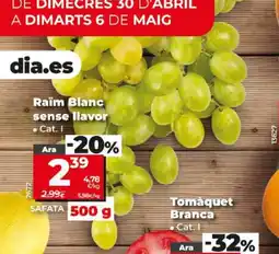Maxi Dia Raïm Blanc sense llavor oferta