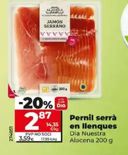 Maxi Dia Pernil serrà en llenques oferta