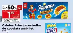 Maxi Dia Galetes Príncipe estrellas de xocolata amb llet oferta