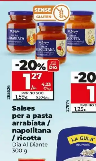 Maxi Dia Salses per a pasta arrabiata/ napolitana oferta