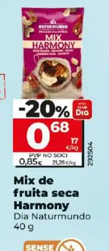 Maxi Dia Mix de fruita seca Harmony oferta