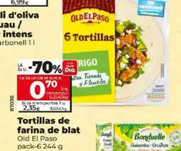 Maxi Dia Tortillas de farina de blat oferta
