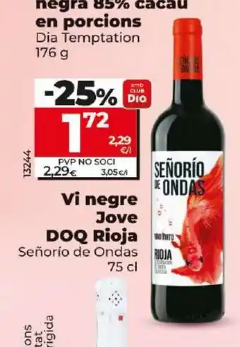 Maxi Dia Vi negre Jove DOQ Rioja oferta