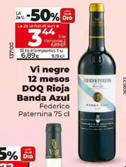 Maxi Dia Vi negre 12 mesos DOQ Rioja Banda Azul oferta