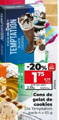 Maxi Dia Cons de gelat de cookies oferta