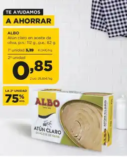 Alimerka ALBO Atún claro en aceite de oliva oferta