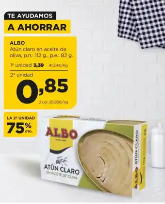 Alimerka ALBO Atún claro en aceite de oliva oferta