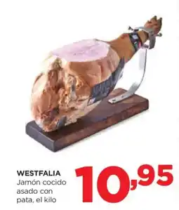 Alimerka WESTFALIA Jamón cocido asado con pata oferta