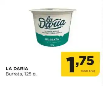 Alimerka LA DARIA Burrata, 125 g. oferta