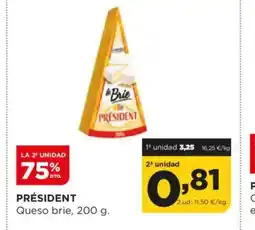 Alimerka PRÉSIDENT Queso brie oferta
