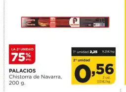 Alimerka PALACIOS Chistorra de Navarra oferta