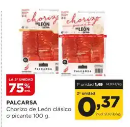 Alimerka PALCARSA Chorizo de León clásico oferta