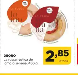 Alimerka DEORO La rosca rústica de lomo o serrana oferta