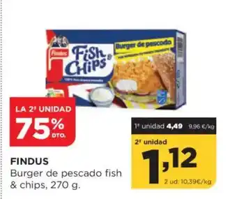 Alimerka FINDUS Burger de pescado fish oferta