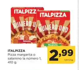 Alimerka ITALPIZZA Pizza margarita o salamino la número oferta