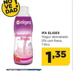 Alimerka IFA ELIGES Yogur desnatado 0% con fresa oferta