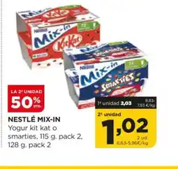 Alimerka NESTLÉ MIX-IN Yogur kit kat o smarties oferta