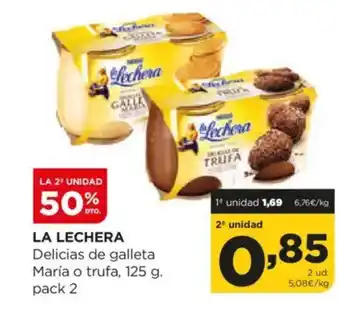 Alimerka LA LECHERA Delicias de galleta María o trufa oferta