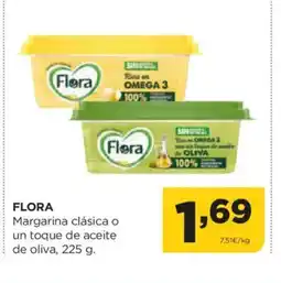 Alimerka FLORA Margarina clásica o un toque de aceite oferta