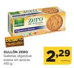 Alimerka GULLÓN ZERO Galletas digestive avena sin azúcar oferta