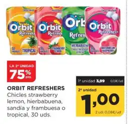Alimerka ORBIT REFRESHERS Chicles strawberry lemon, hierbabuena, sandía y frambuesa o tropical oferta