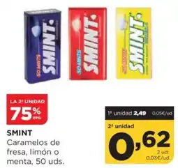 Alimerka SMINT Caramelos de fresa, limón o menta oferta