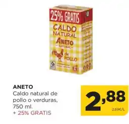 Alimerka ANETO Caldo natural de pollo o verduras oferta