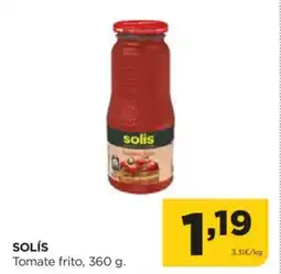 Alimerka SOLÍS Tomate frito oferta