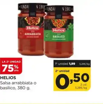Alimerka HELIOS Salsa arrabbiata o basilico oferta