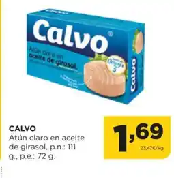 Alimerka CALVO Atún claro en aceite de girasol oferta