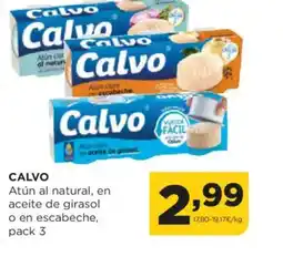 Alimerka CALVO Atún al natural, en aceite de girasol oferta