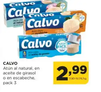 Alimerka CALVO Atún al natural, en aceite de girasol oferta