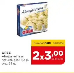 Alimerka ORBE Almeja reina al natural oferta